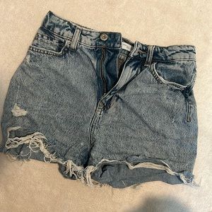 Zara High-Rise Jean Shorts